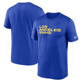Nike Los Angeles Rams Legend Wordmark Performance T-Shirt Royal