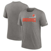 Nike Cleveland Browns Team Tri-Blend T-Shirt Heather Charcoal