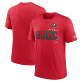 Nike Tampa Bay Buccaneers Team Tri-Blend T-Shirt Heather Red