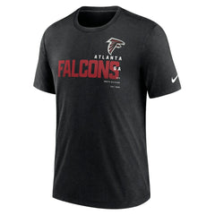 Nike Atlanta Falcons Team Tri-Blend T-Shirt Heather Black