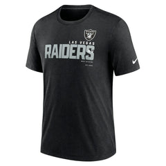 Nike Las Vegas Raiders Team Tri-Blend T-Shirt Heather Black