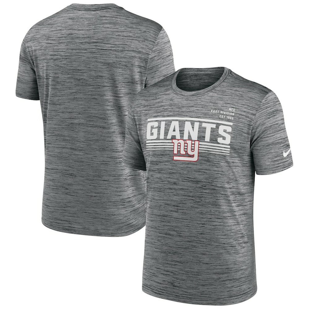 Nike New York Giants Yardline Velocity Performance T-Shirt Gray