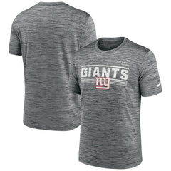 Nike New York Giants Yardline Velocity Performance T-Shirt Gray