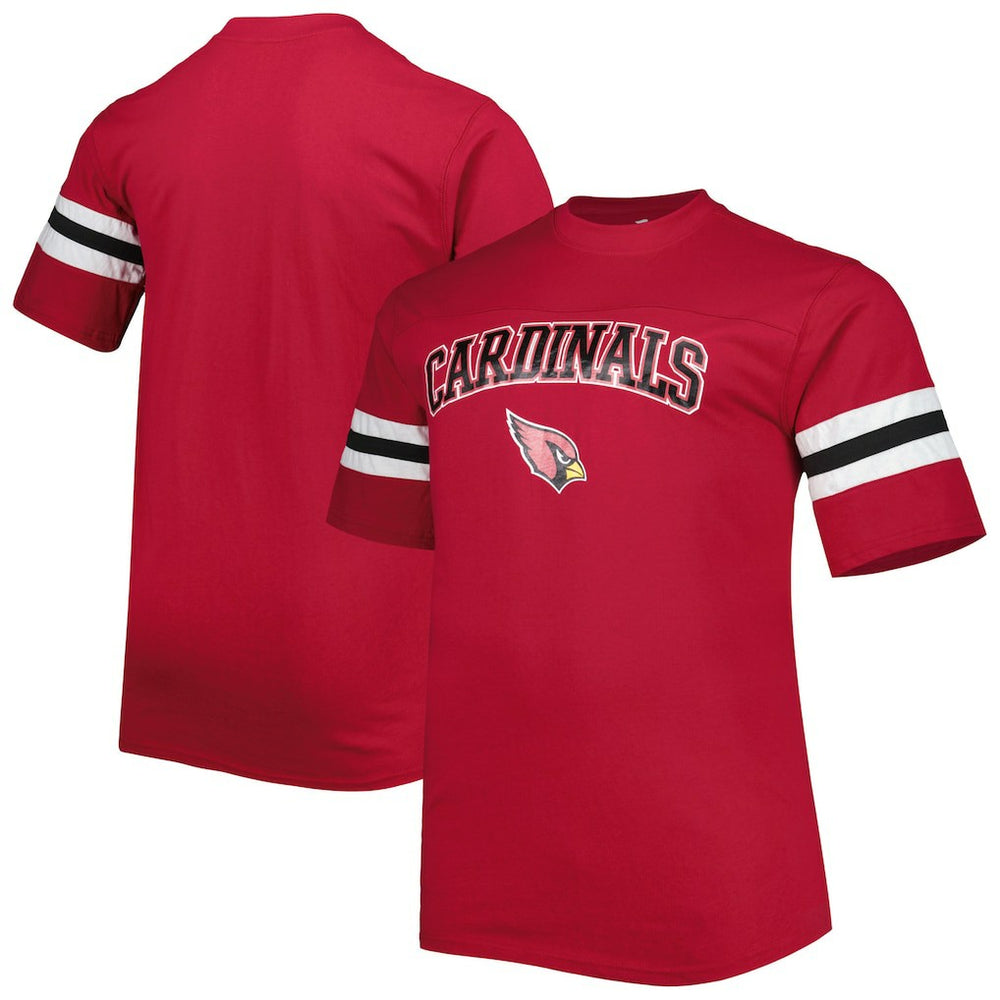 Arizona Cardinals Big & Tall Arm Stripe T-Shirt Cardinal