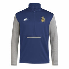 Argentina National Team Crest Long Sleeve Half-Zip Top Navy - Adidas for sale