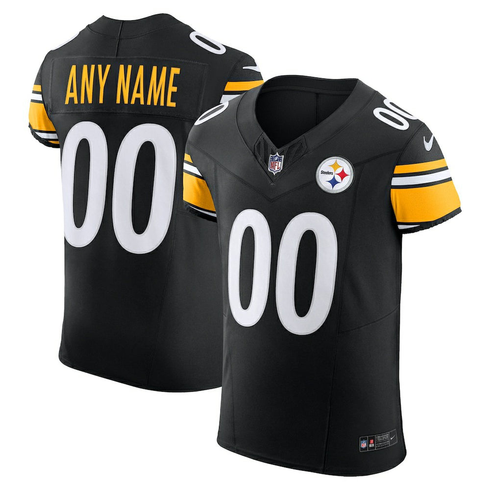 Nike Pittsburgh Steelers Vapor F.U.S.E. Elite Custom Jersey Black