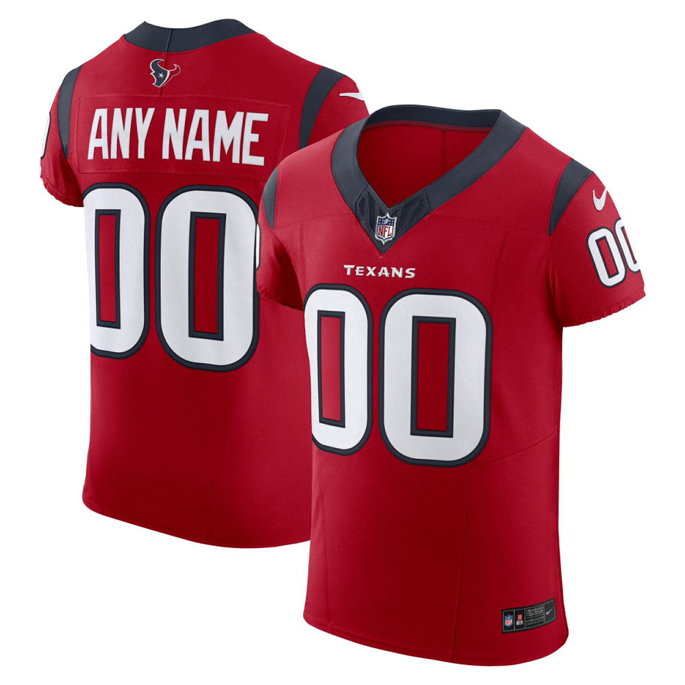 Nike Houston Texans Alternate Vapor F.U.S.E. Elite Custom Jersey Red