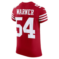 Nike Fred Warner San Francisco 49ers Vapor F.U.S.E. Elite Jersey Scarlet