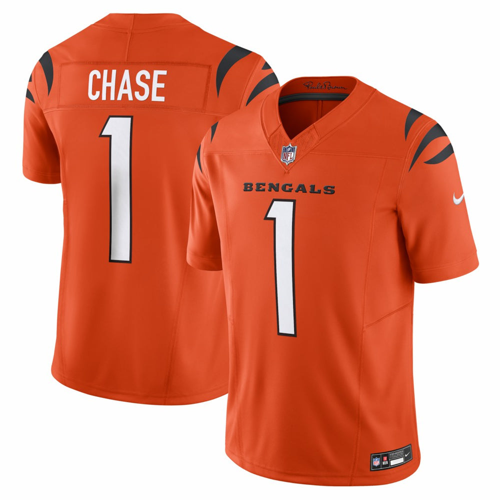 Nike Ja'Marr Chase Cincinnati Bengals Vapor F.U.S.E. Limited Jersey Orange