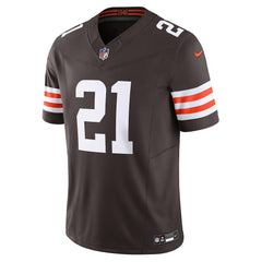 Nike Denzel Ward Cleveland Browns Vapor F.U.S.E. Limited Jersey Brown