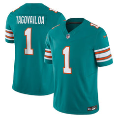 Nike Tua Tagovailoa Miami Dolphins Vapor F.U.S.E. Limited Jersey Aqua