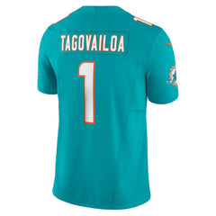 Nike Tua Tagovailoa Miami Dolphins Vapor F.U.S.E. Limited Jersey Aqua
