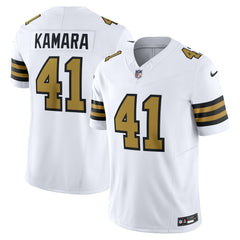 Nike Alvin Kamara New Orleans Saints Alternate Vapor F.U.S.E. Limited Jersey White