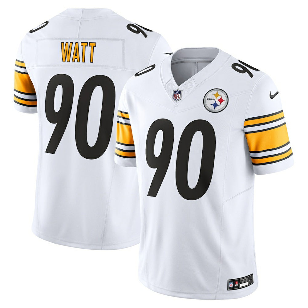 Nike T.J. Watt Pittsburgh Steelers Vapor F.U.S.E. Limited Jersey White