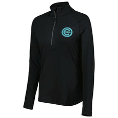Chicago Cubs Levelwear Women's Energy Quarter-Zip Jacket - Black - MLB Sale