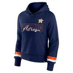 Houston Astros Fanatics Women's Over Under Pullover Hoodie - Navy - Fanatics Lifestyle