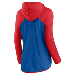 Chicago Cubs Fanatics Women's Forever Fan Full-Zip Hoodie Jacket - Royal/Red - Fanatics Lifestyle