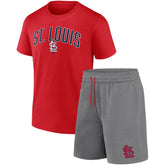 St. Louis Cardinals Fanatics Arch T-Shirt & Shorts Combo Set - Red/Heather Gray - Fanatics Discount