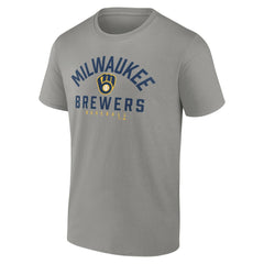 Milwaukee Brewers Fanatics Player Pack T-Shirt Combo Set - Navy/Gray - Fanatics Sale