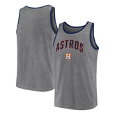 Houston Astros Fanatics Primary Tank Top - Heather Gray - Fanatics on Sale