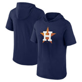 Houston Astros Fanatics Short Sleeve Hoodie T-Shirt - Navy - Fanatics on Sale