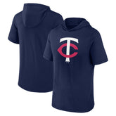 Minnesota Twins Fanatics Short Sleeve Hoodie T-Shirt - Navy - Fanatics Sale