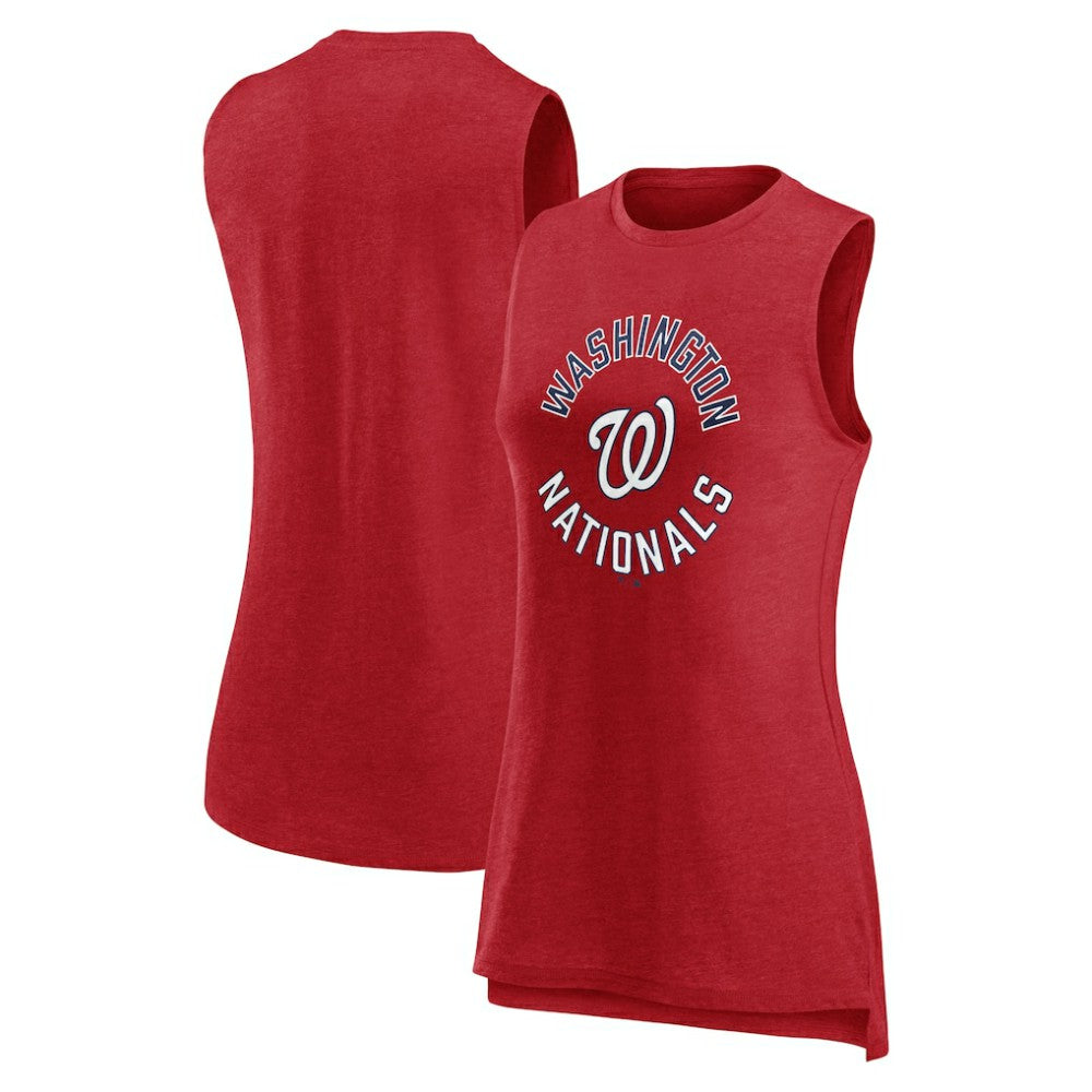 Washington Nationals Fanatics Women's What Goes Around Tank Top - Heather Red - Fanatics Sale