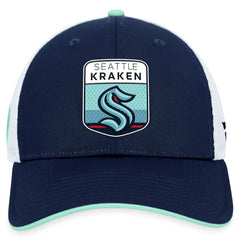 Seattle Kraken Fanatics 2023 NHL Draft On Stage Trucker Adjustable Hat - Deep Sea Blue - NHL 5035801
