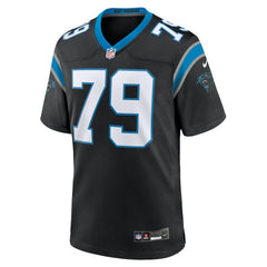 Nike Ikem Ekwonu Carolina Panthers Game Jersey Black