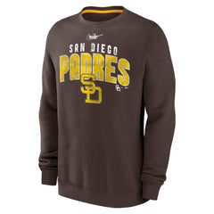 San Diego Padres Nike Cooperstown Collection Team Shout Out Pullover Sweatshirt - Brown - Nike Sale
