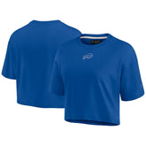 Fanatics Buffalo Bills Women's Elements Super Soft Boxy Cropped T-Shirt Royal