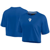 Fanatics Los Angeles Rams Women's Elements Super Soft Boxy Cropped T-Shirt Royal