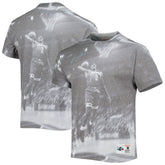 Larry Johnson Charlotte Hornets Above The Rim T-Shirt Heather Gray | Mitchell & Ness US