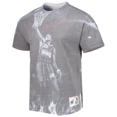 Clyde Drexler Houston Rockets Above The Rim T-Shirt Heather Gray | Mitchell & Ness Lifestyle
