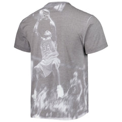 Shaquille O'Neal Los Angeles Lakers Above The Rim T-Shirt Heather Gray | Mitchell & Ness