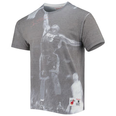 Dwyane Wade Miami Heat Above The Rim T-Shirt Heather Gray | Mitchell & Ness online
