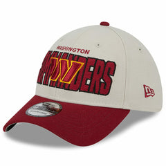 Washington Commanders New Era 2023 NFL Draft 39THIRTY Flex Hat Stone/Burgundy