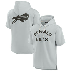 Fanatics Buffalo Bills Unisex Elements Super Soft Fleece Short Sleeve Pullover Hoodie Gray