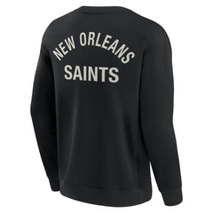 Fanatics New Orleans Saints Unisex Elements Super Soft Pullover Sweatshirt Black