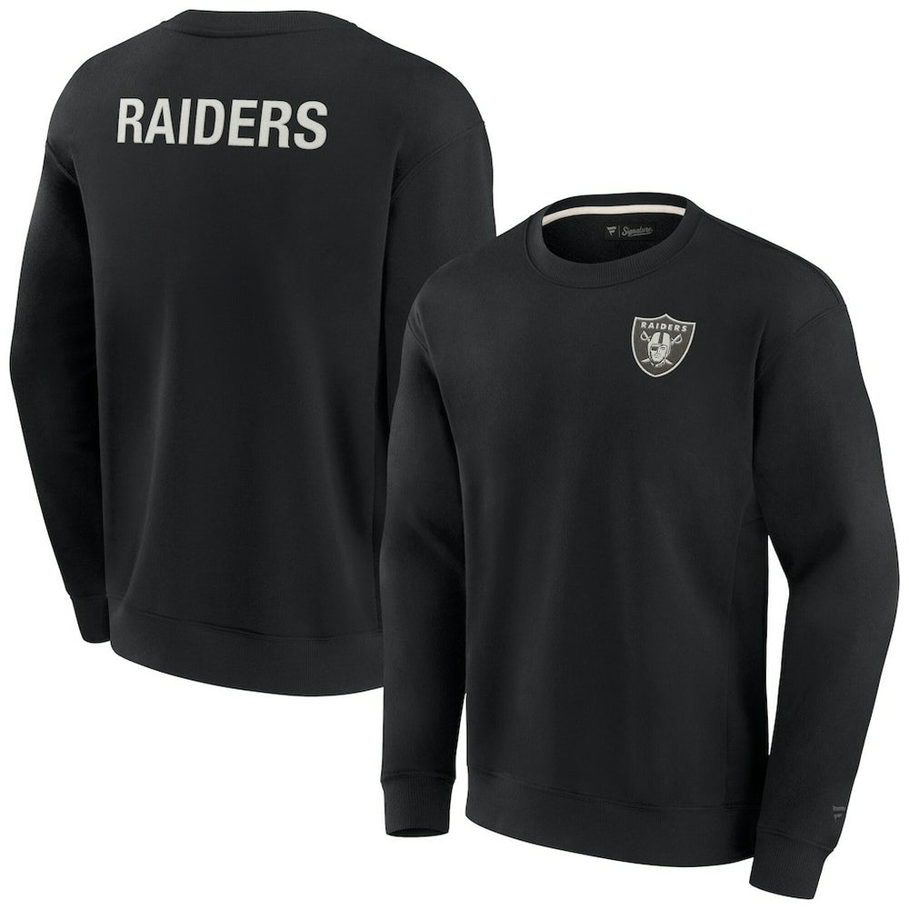 Fanatics Las Vegas Raiders Unisex Elements Super Soft Pullover Sweatshirt Black