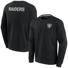 Fanatics Las Vegas Raiders Unisex Elements Super Soft Pullover Sweatshirt Black