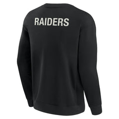 Fanatics Las Vegas Raiders Unisex Elements Super Soft Pullover Sweatshirt Black