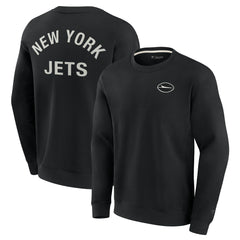 Fanatics New York Jets Unisex Elements Super Soft Pullover Sweatshirt Black