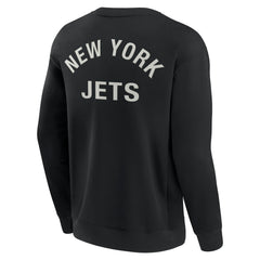 Fanatics New York Jets Unisex Elements Super Soft Pullover Sweatshirt Black