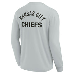 Fanatics Kansas City Chiefs Unisex Elements Super Soft Long Sleeve T-Shirt Gray
