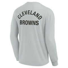 Fanatics Cleveland Browns Unisex Elements Super Soft Long Sleeve T-Shirt Gray
