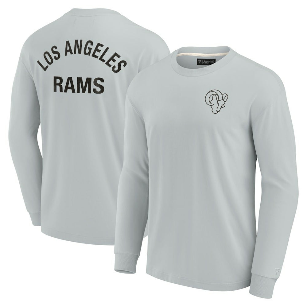 Fanatics Los Angeles Rams Unisex Elements Super Soft Long Sleeve T-Shirt Gray