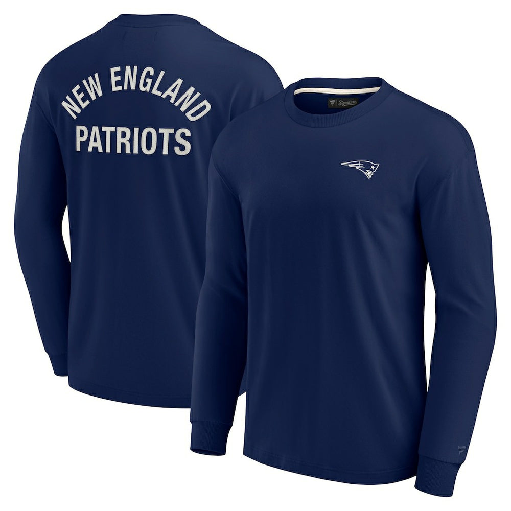 Fanatics New England Patriots Unisex Elements Super Soft Long Sleeve T-Shirt Navy