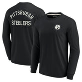 Fanatics Pittsburgh Steelers Unisex Elements Super Soft Long Sleeve T-Shirt Black