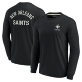 Fanatics New Orleans Saints Unisex Elements Super Soft Long Sleeve T-Shirt Black